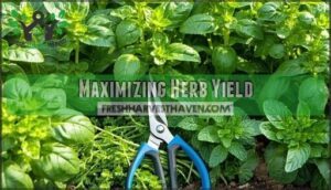 maximizing herb yield