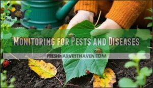 monitoring for pests and diseases