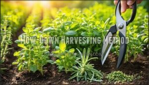 mow-down harvesting method