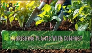 nourishing plants with compost