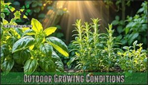 outdoor growing conditions