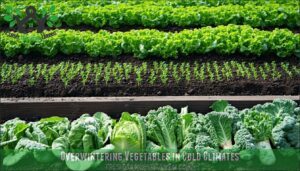 overwintering vegetables in cold climates