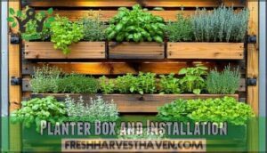 planter box and installation