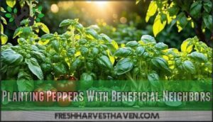 planting peppers with beneficial neighbors