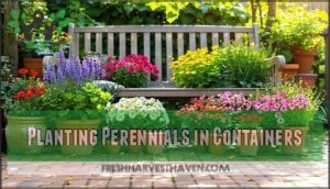 planting perennials in containers