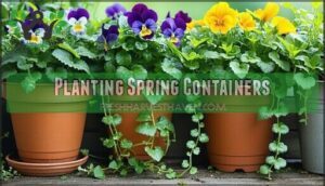 planting spring containers