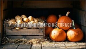 potato and pumpkin storage