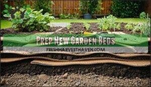 prep new garden beds