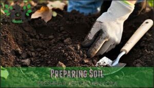 preparing soil