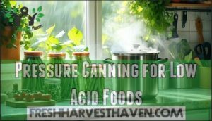 pressure canning for low acid foods