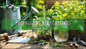 propagating herb cuttings