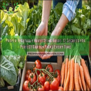 proper vegetable harvesting guide