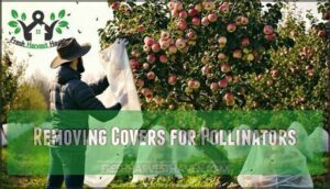 removing covers for pollinators