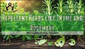 repellent herbs like thyme and rosemary