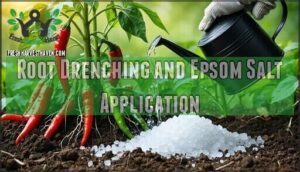root drenching and epsom salt application