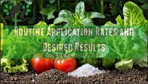 routine application rates and desired results
