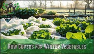 row covers for winter vegetables