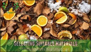 selecting suitable materials