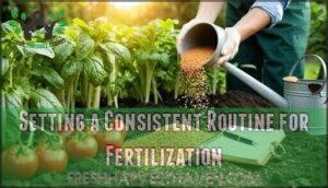 setting a consistent routine for fertilization