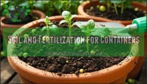 soil and fertilization for containers