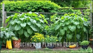 spacing and planting depths