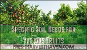 specific soil needs for various fruits