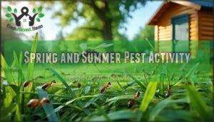 spring and summer pest activity