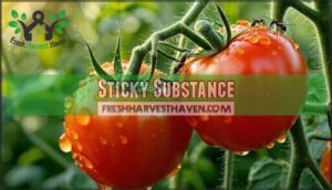 sticky substance
