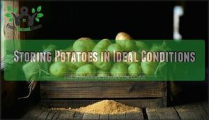 storing potatoes in ideal conditions