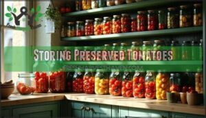 storing preserved tomatoes