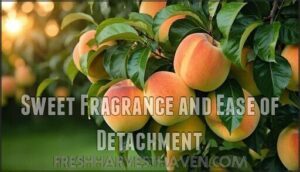 sweet fragrance and ease of detachment