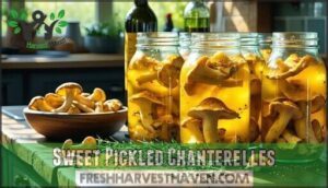 sweet pickled chanterelles