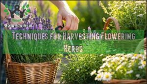 techniques for harvesting flowering herbs