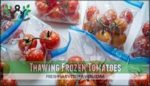 thawing frozen tomatoes