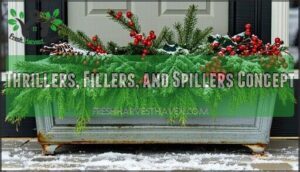 thrillers, fillers, and spillers concept