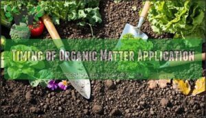timing of organic matter application