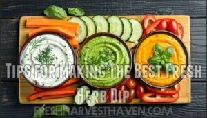 tips for making the best fresh herb dip