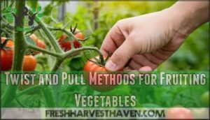 twist and pull methods for fruiting vegetables