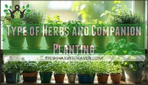 type of herbs and companion planting