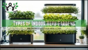 types of indoor herb gardens