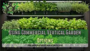 using commercial vertical garden options