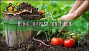 using compost and mulch