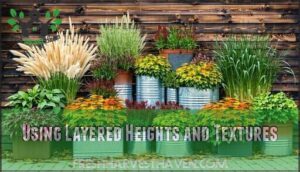 using layered heights and textures
