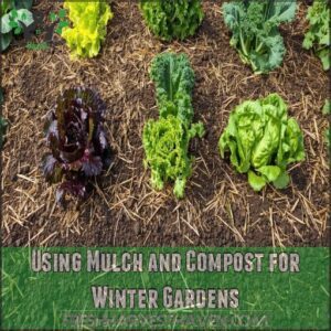 using mulch and compost for winter gardens