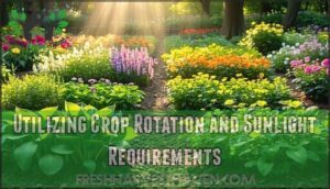 utilizing crop rotation and sunlight requirements