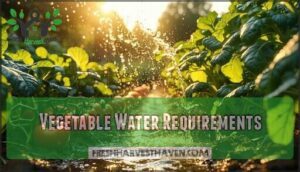 vegetable water requirements