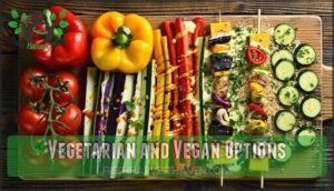 vegetarian and vegan options