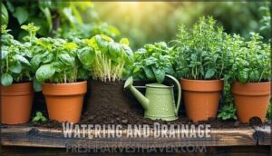 watering and drainage