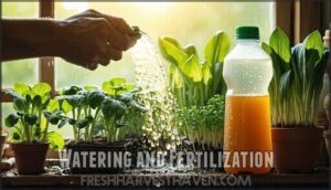 watering and fertilization