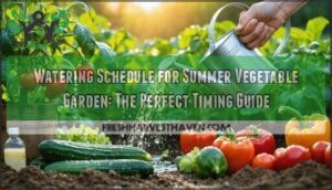 watering schedule for summer vegetable garden